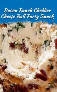 Bacon Ranch Cheddar Cheese Ball Delight