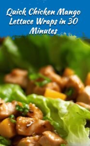 Chicken Mango Lettuce Wraps in 30 Minutes
