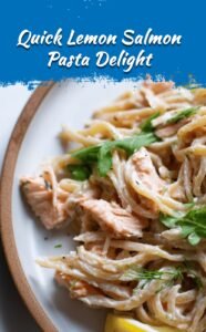 Creamy Lemon Salmon Pasta in 20 Minutes