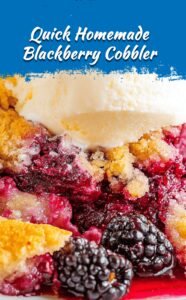 Easy Blackberry Cobbler with Simple Ingredients