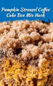 Easy Pumpkin Coffee Cake with Streusel Topping