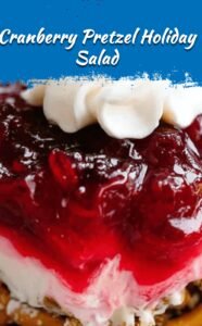 Festive Cranberry Pretzel Delight Salad