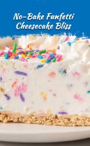 No-Bake Funfetti Cheesecake Delight