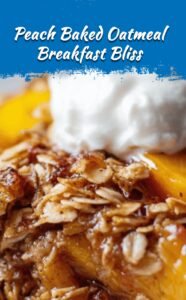 Peach-Packed Baked Oatmeal Delight