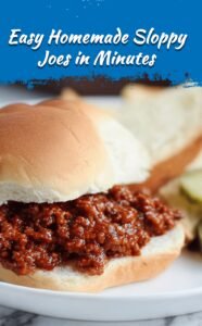 Quick Homemade Sloppy Joes Recipe