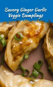 Savory Asian Veggie Dumplings with Ginger & Garlic