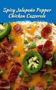 Spicy Jalapeño Popper Chicken Bake