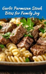 Steak Bites with Garlic Parmesan Sauce