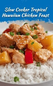 Tropical Slow Cooker Hawaiian Chicken Dinner