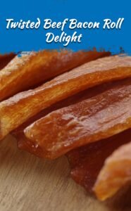 Twisted Beef and Bacon Roll