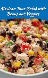 Zesty Mexican Tuna Salad with Beans and Veggies