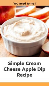 4-Ingredient Cream Cheese Apple Dip
