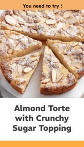 Almond Torte with Sugary Crunch Topping