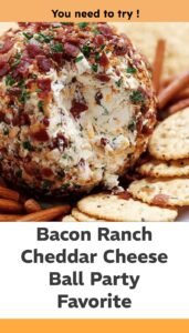 Bacon Ranch Cheddar Cheese Ball Delight