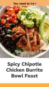 Chipotle Chicken Burrito Bowl Delight