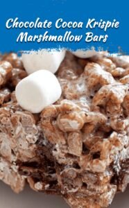 Chocolate Cocoa Krispie Marshmallow Bars