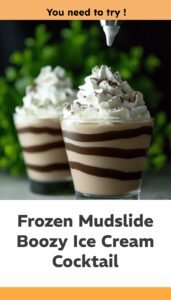 Creamy Boozy Frozen Mudslide Cocktail Recipe