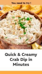 Creamy Crab Dip Delight in 10 Minutes