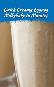 Creamy Eggnog Milkshake in 5 Minutes