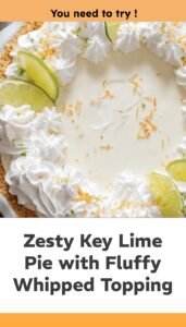 Creamy Key Lime Pie with Whipped Topping