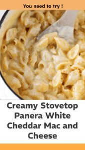 Creamy Stovetop Panera-Style Mac and Cheese