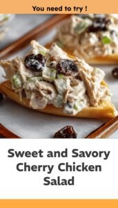 Creamy Tangy Chicken Salad with Dried Cherries