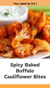 Crispy Baked Buffalo Cauliflower Bites