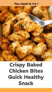 Crispy Baked Chicken Bites