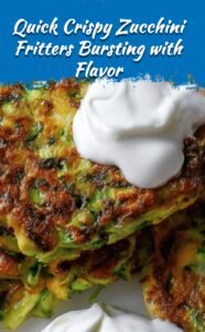 Crispy Zucchini Fritters Quick Easy Flavorful