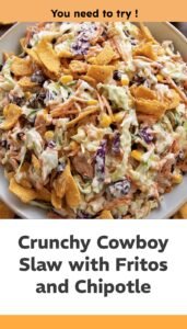 Crunchy Cowboy Cabbage Slaw with Fritos