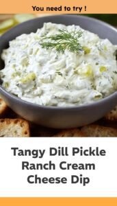 Dill Pickle Ranch Cream Cheese Dip