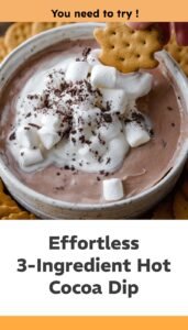 Easy 3-Ingredient Hot Cocoa Dip