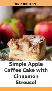 Easy Apple Coffee Cake with Cinnamon Topping