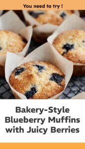 Easy Bakery-Style Blueberry Muffins Recipe