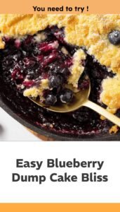 Easy Blueberry Dump Cake Delight