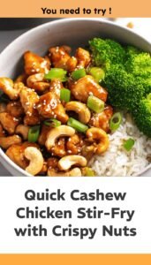Easy Cashew Chicken Stir-Fry with Crunchy Nuts