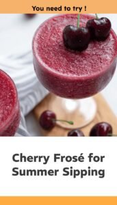 Easy Cherry Frosé for Summer Nights