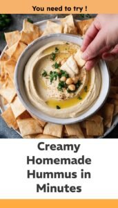 Easy Creamy Homemade Hummus Recipe