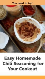 Easy Homemade Chili Seasoning for Cookouts