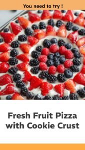 Easy Homemade Fruit Pizza with Cookie Crust