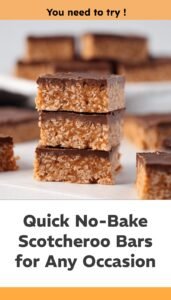 Easy No-Bake Scotcheroo Bars Recipe