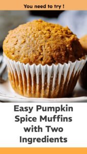 Easy Pumpkin Spice Muffins with Cake Mix