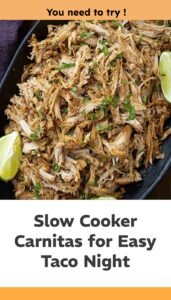 Easy Slow Cooker Carnitas for Taco Nights