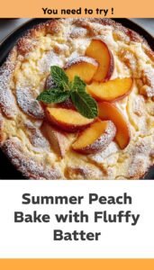 Fluffy Baked Peach Delight for Summer