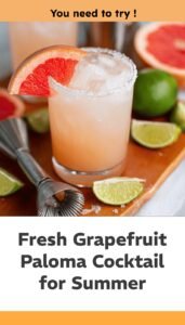 Fresh Grapefruit Paloma Cocktail Recipe