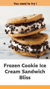 Frozen Cookie Ice Cream Sandwich Delight
