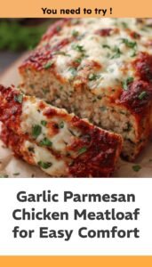 Garlic Parmesan Chicken Meatloaf for Easy Comfort Food