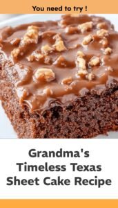 Grandma's Classic Texas Sheet Cake