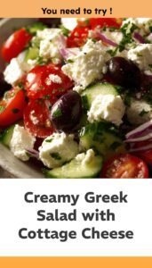 Greek Cottage Cheese Salad: Fresh & Flavorful