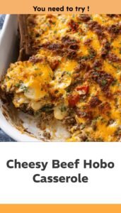 Hearty Beef and Cheese Hobo Bake